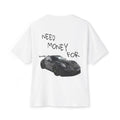 Boxy Tee with "OFFLAND" Minimal Chest Script — Oversized Casual T‑Shirt
