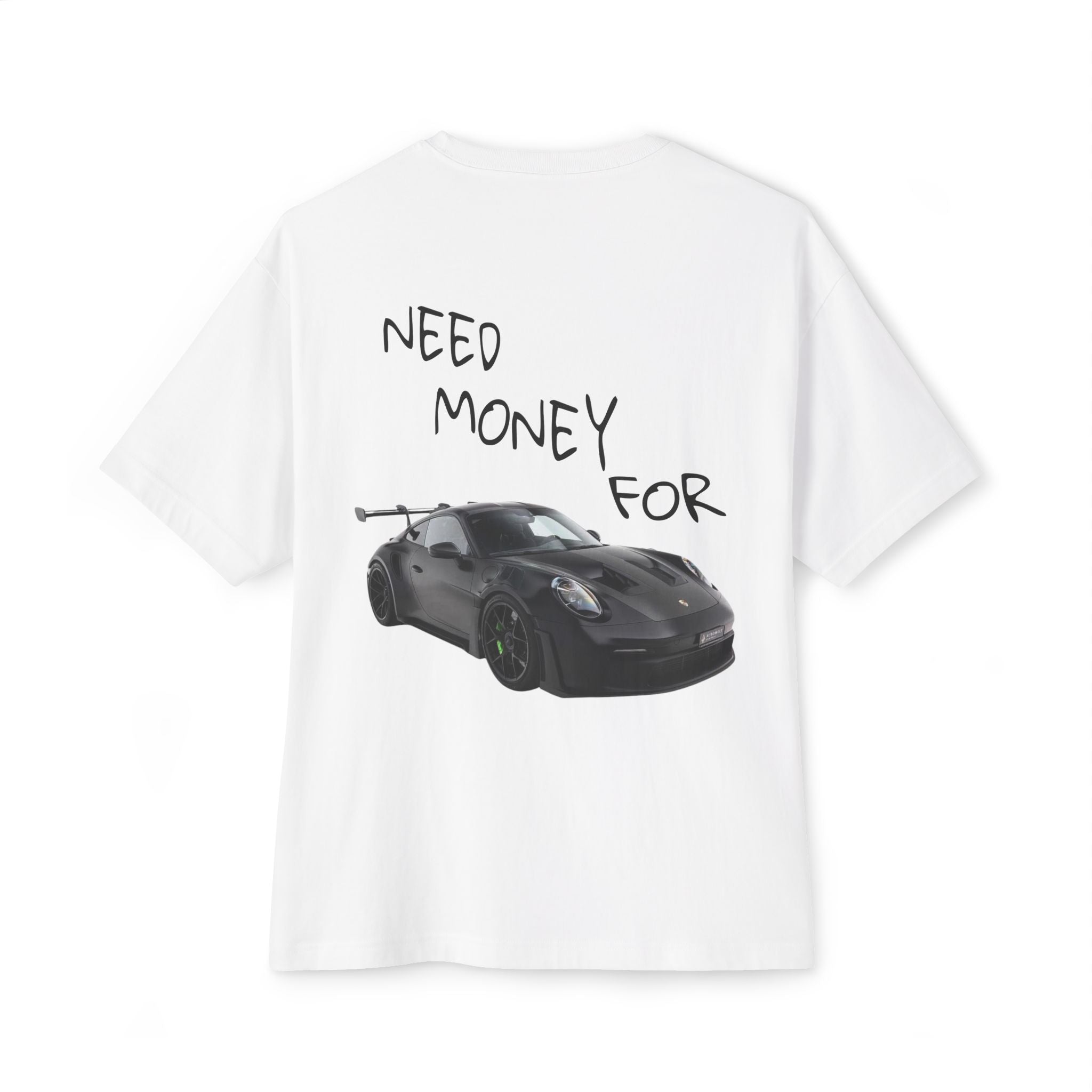Boxy Tee with "OFFLAND" Minimal Chest Script — Oversized Casual T‑Shirt